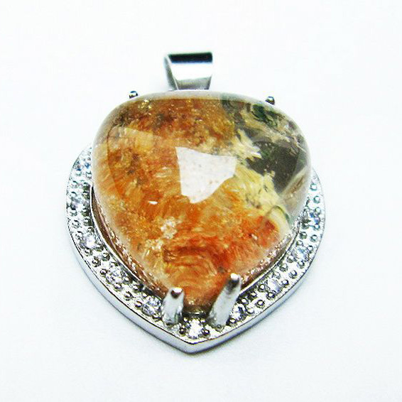 パワーストーン  ガーデンクォーツ（庭園水晶） ペンダント[T175-1688]