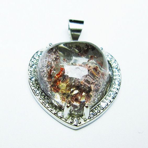 ガーデン水晶 ペンダント[T175-1776]