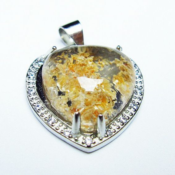 ガーデン水晶 ペンダント[T175-1778]