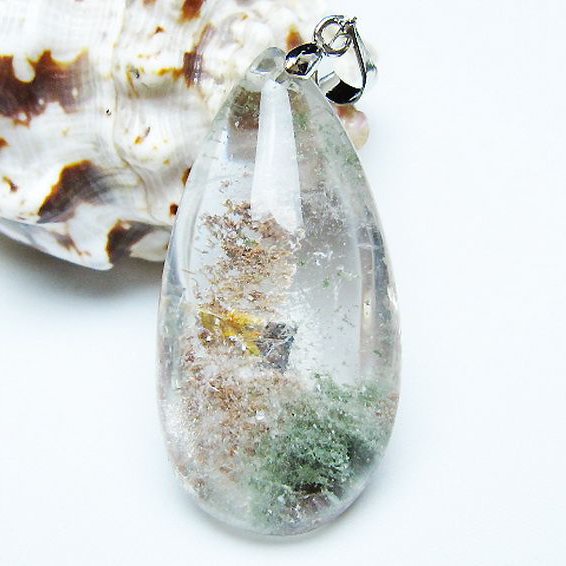 ガーデン水晶ペンダント [t175-1884]