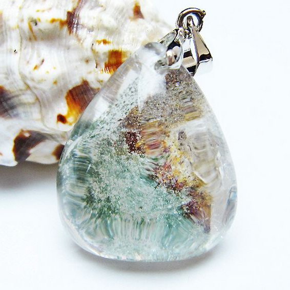 ガーデン水晶ペンダント [t175-1949]