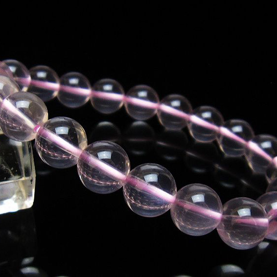 パワーストーン 天然石 スターローズクォーツ ブレスレット 9mm [T178-4009]