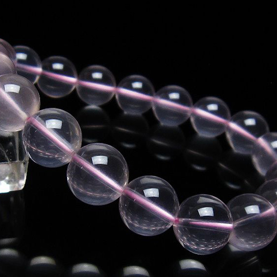 パワーストーン 天然石 スターローズクォーツ ブレスレット 11mm [T178-4045]