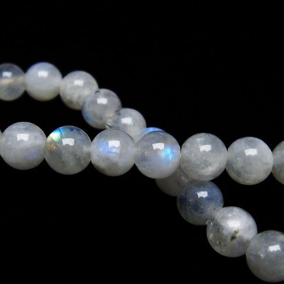 パワーストーン 天然石 ムーンストーンブレスレット6mm[T18-9443]