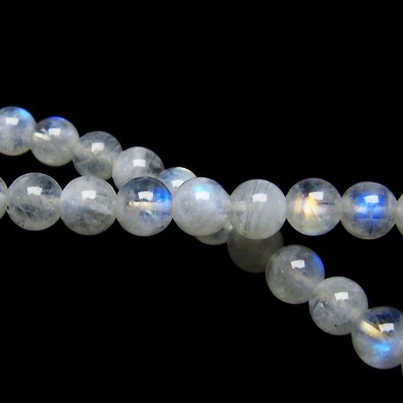 パワーストーン 天然石 ムーンストーンブレスレット6mm[T18-9451]