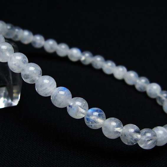 ムーンストーンブレスレット 5mm [T18-9566]