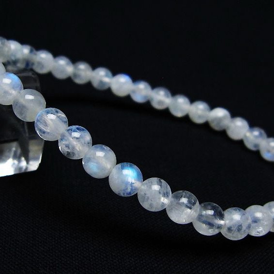 ムーンストーンブレスレット 5mm [T18-9577]