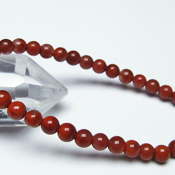 レッドアゲート 赤メノウ ブレスレット6mm[T187-1546]