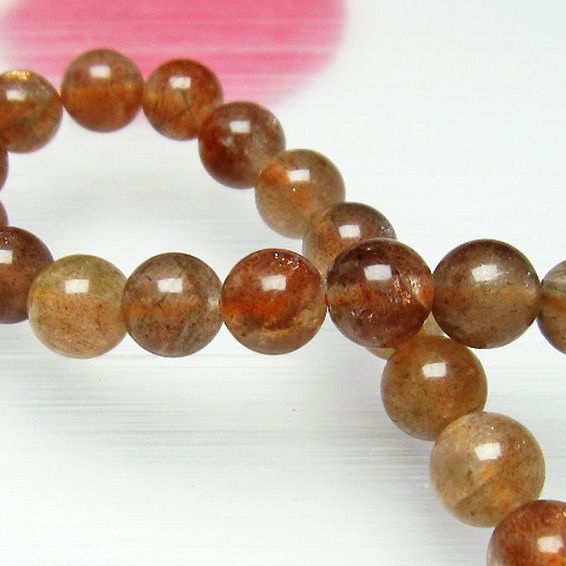 アフリカンストロベリークォーツブレスレット8mm[T188-2072]