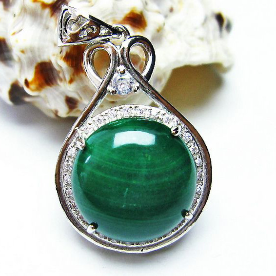 マラカイトペンダント[T19-3602]