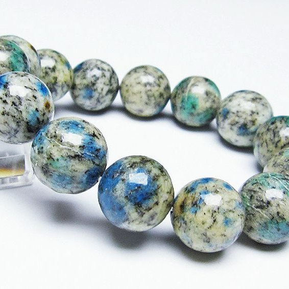 K2ストーン アズライト イン グラナイト ブレスレット 16mm [T193-3177]