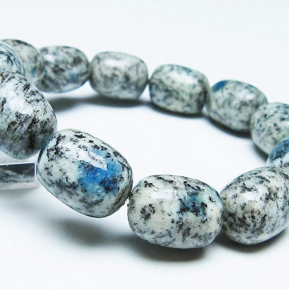 K2ストーン アズライト イン グラナイト ブレスレット[T193-4064]