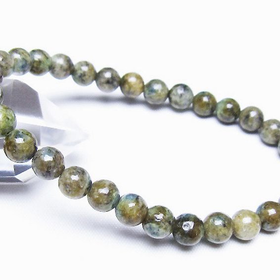 K2ストーン アズライト イン グラナイト ブレスレット 6mm [t193-4173]