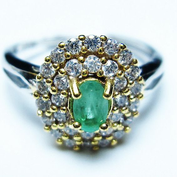 エメラルド 指輪(13号)[T195-2136]