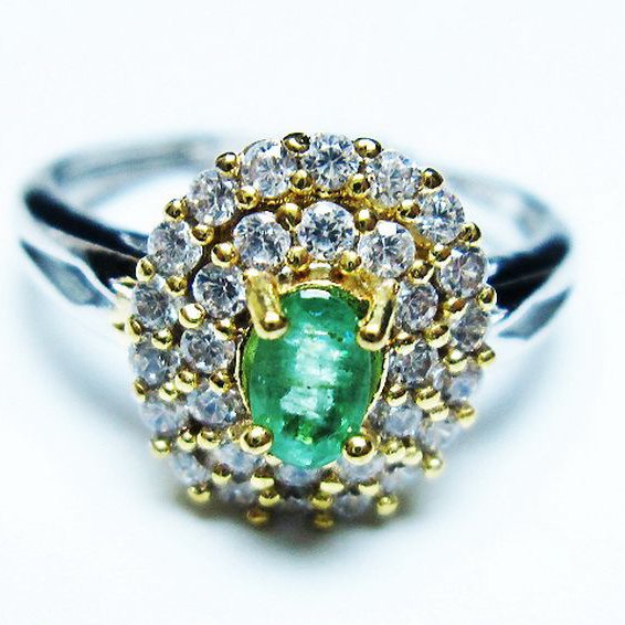 エメラルド 指輪(13号)[T195-2162]