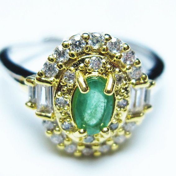 エメラルド 指輪(13号)[T195-2192]