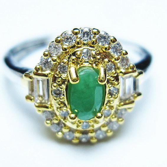 エメラルド 指輪(12号)[T195-2217]