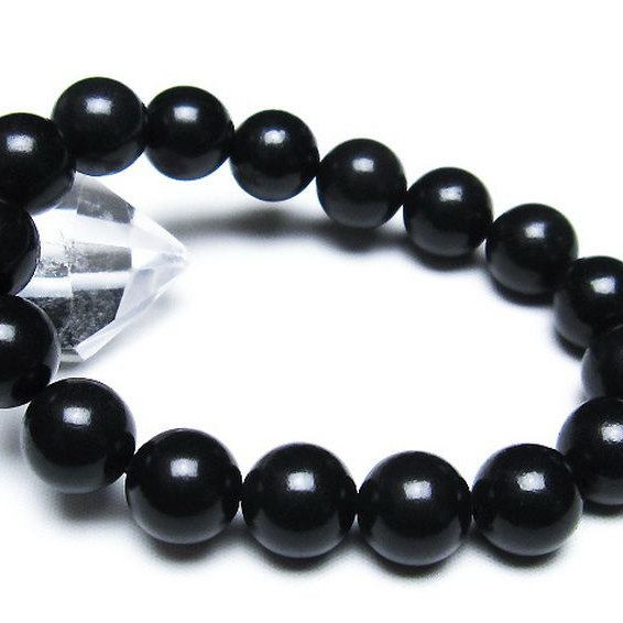 シュンガイト ブレスレット 12mm [T20-6778]