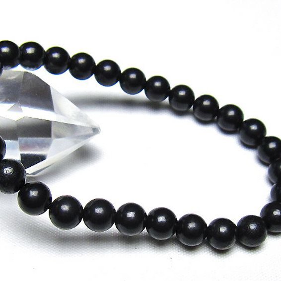 シュンガイト ブレスレット 6mm [t20-7063]