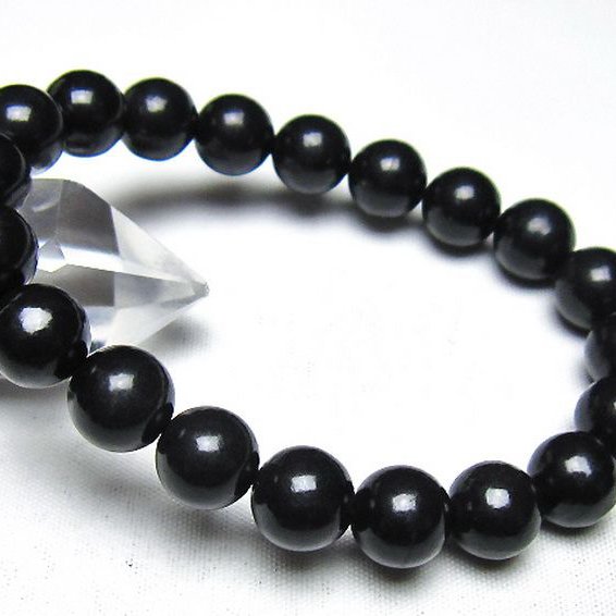 シュンガイト ブレスレット 10mm [t20-7189]