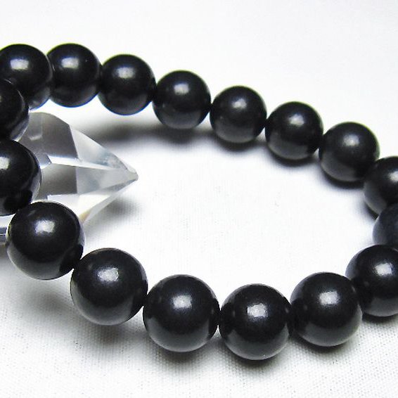 シュンガイト ブレスレット 12mm [t20-7208]