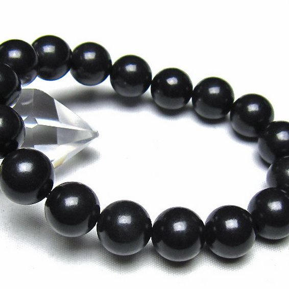 シュンガイト ブレスレット 13mm [t20-7237]