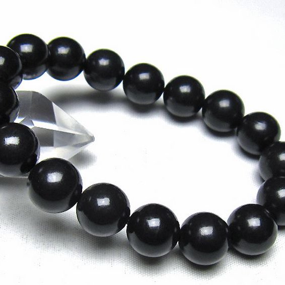 シュンガイト ブレスレット 13mm [t20-7239]