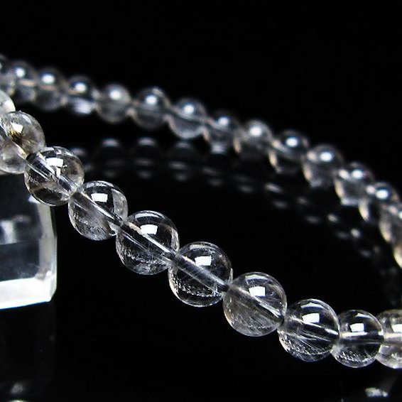 放射プラチナルチルブレスレット 6mm [t205-4568]