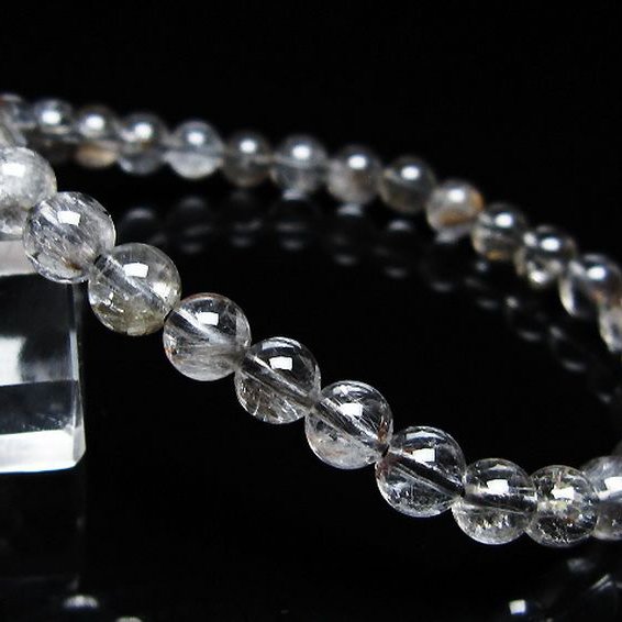 放射プラチナルチルブレスレット 6mm [t205-4617]