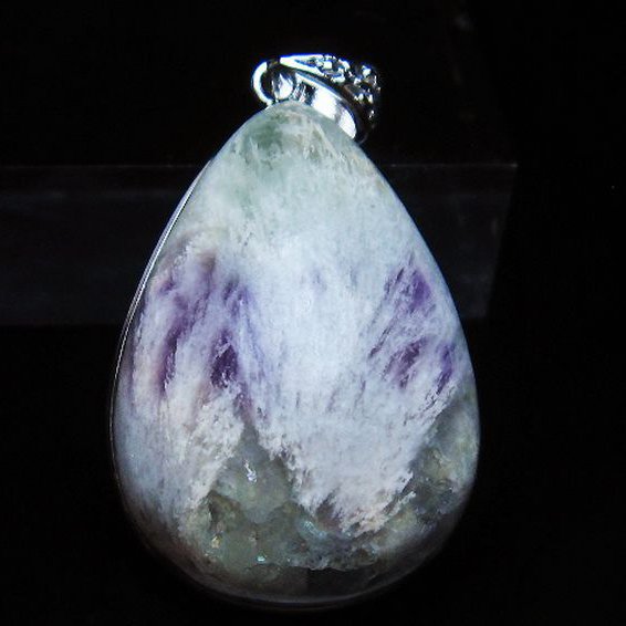 エンジェルフェザー フローライト ペンダント[T21-4487]