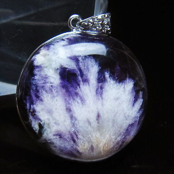 エンジェルフェザー フローライト ペンダント[T21-4545]