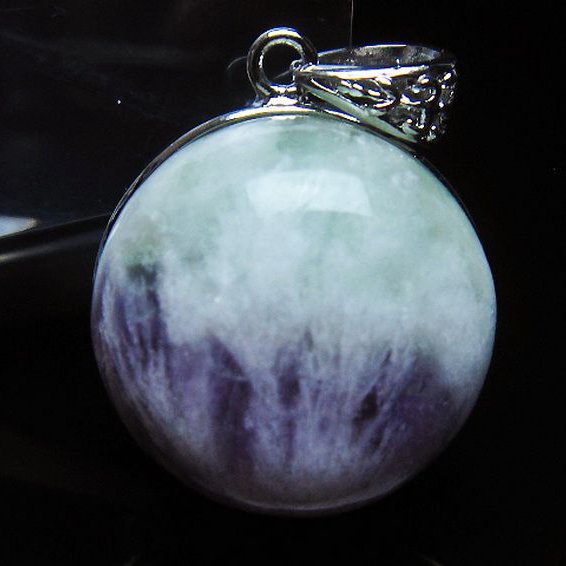 エンジェルフェザー フローライト ペンダント[T21-4557]