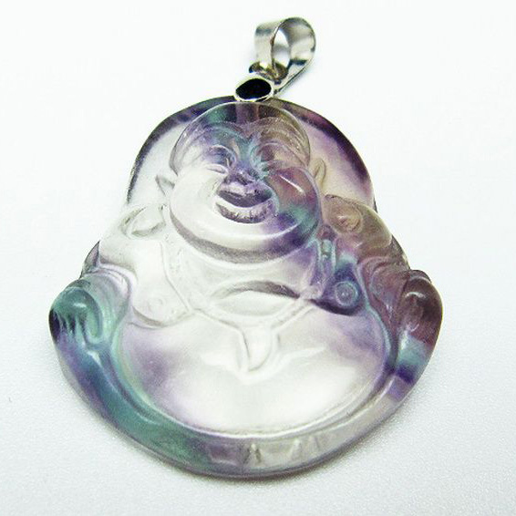 フローライト 布袋様ペンダント[T211-5209]