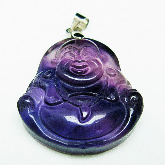 フローライト 布袋様ペンダント[T211-5218]