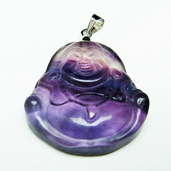 フローライト 布袋様ペンダント[T211-5221]