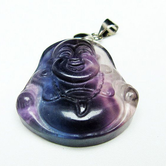 フローライト 布袋様ペンダント[T211-5357]
