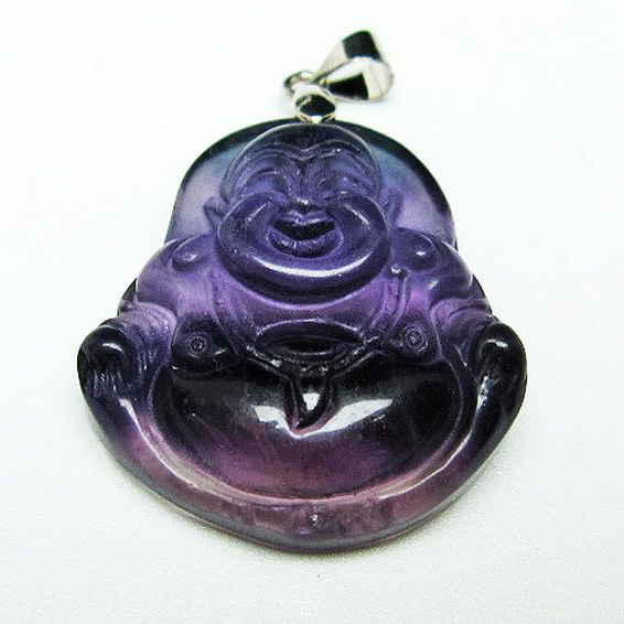 フローライト 布袋様ペンダント[T211-5362]