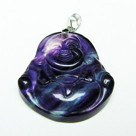 フローライト 布袋様ペンダント[T211-5364]