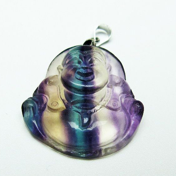 フローライト 布袋様ペンダント[T211-5368]