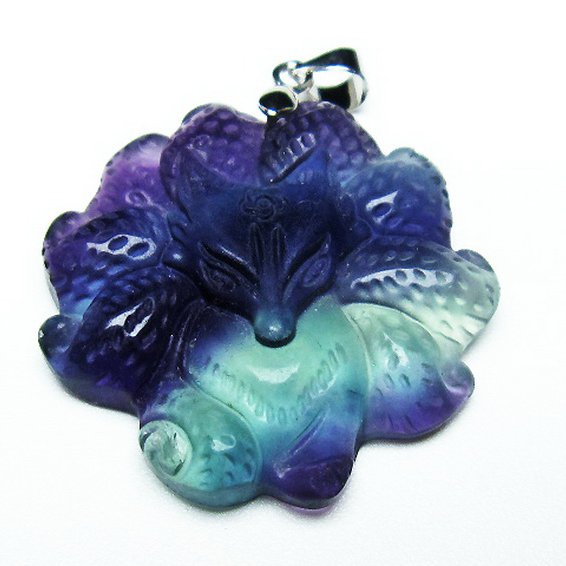 フローライト ペンダント[T211-5751]