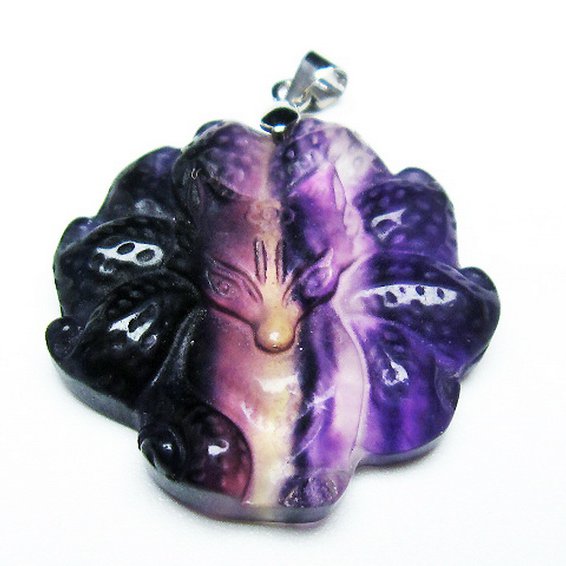 フローライト ペンダント[T211-5764]