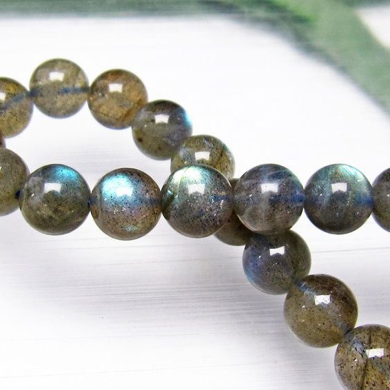 ラブラドライトブレスレット 8mm [T219-4006]