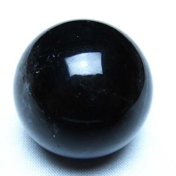 モリオン 純天然 黒水晶 丸玉 35mm [t220-10187]