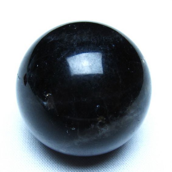 モリオン 純天然 黒水晶 丸玉 35mm [t220-10189]