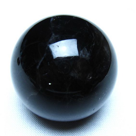 モリオン 純天然 黒水晶 丸玉 35mm [t220-10196]