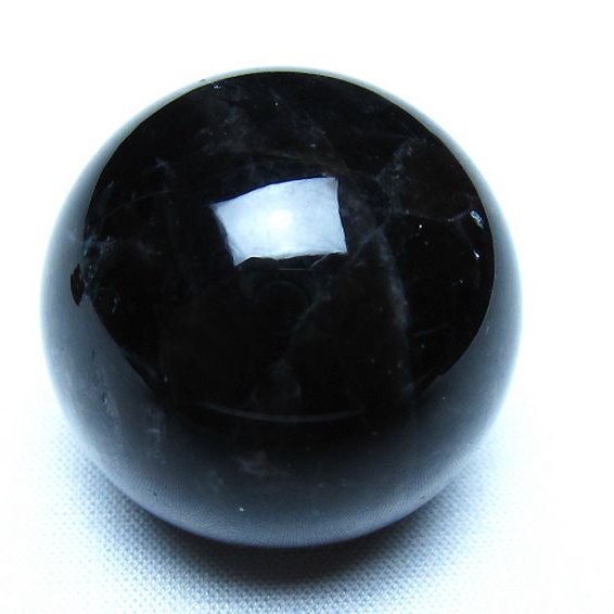 モリオン 純天然 黒水晶 丸玉 35mm [t220-10197]