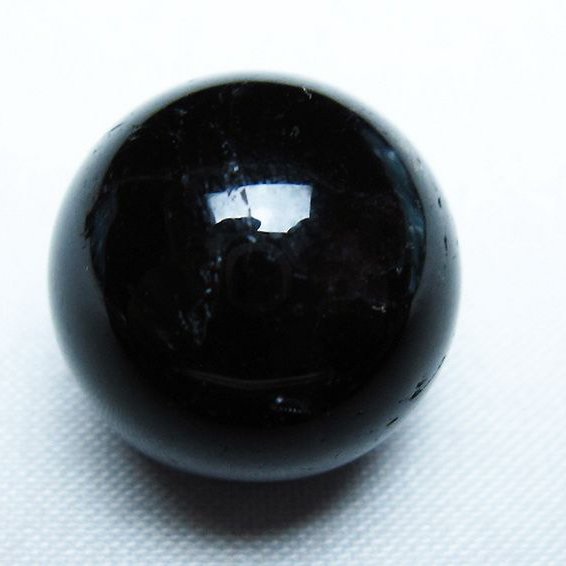 モリオン 純天然 黒水晶 丸玉 20mm [T220-9325]
