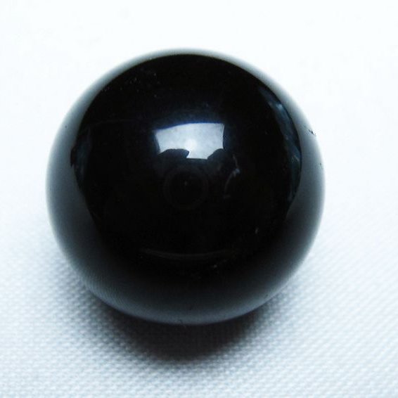 モリオン 純天然 黒水晶 丸玉 20mm [T220-9326]