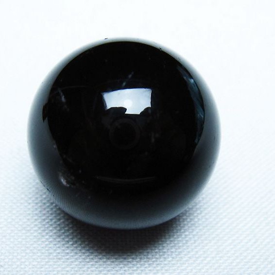 モリオン 純天然 黒水晶 丸玉 20mm [T220-9338]