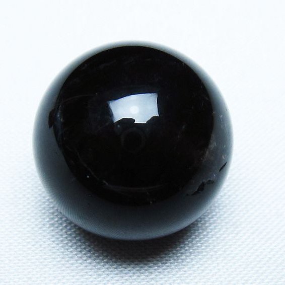 モリオン 純天然 黒水晶 丸玉 20mm [T220-9367]
